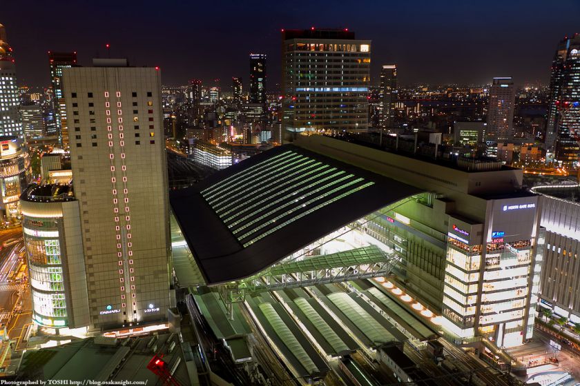 阪急グランドビルから見た大阪ステーションシティ 夜景