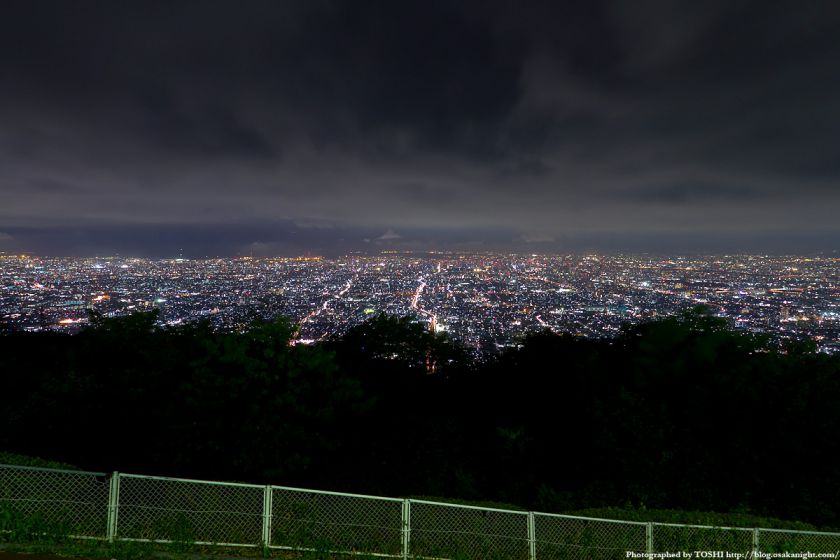 生駒山上遊園地からの大阪夜景 01