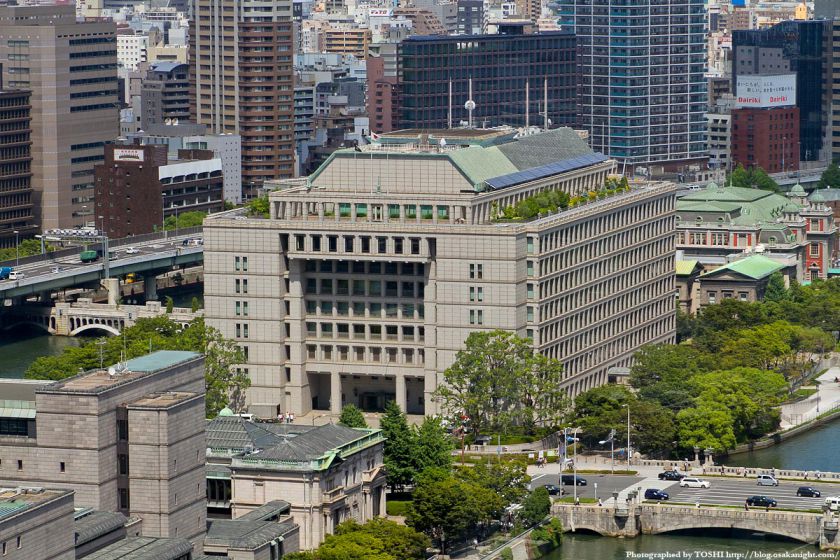 アパホテル大阪肥後橋駅前から見た大阪市役所