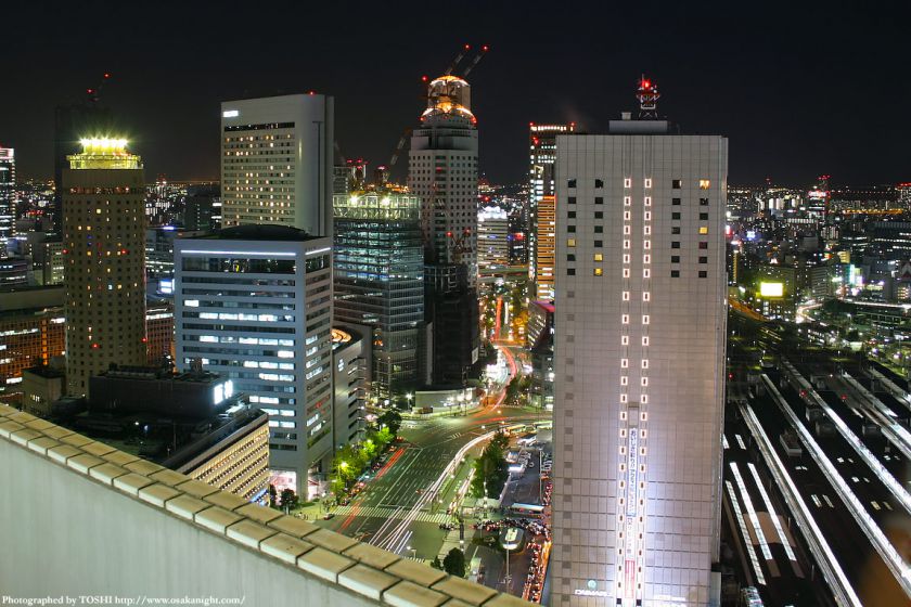 大阪駅前（梅田）の夜景 2003年頃