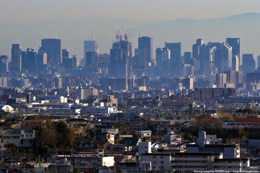 箕面スカイアリーナから見た大阪の高層ビル群 3