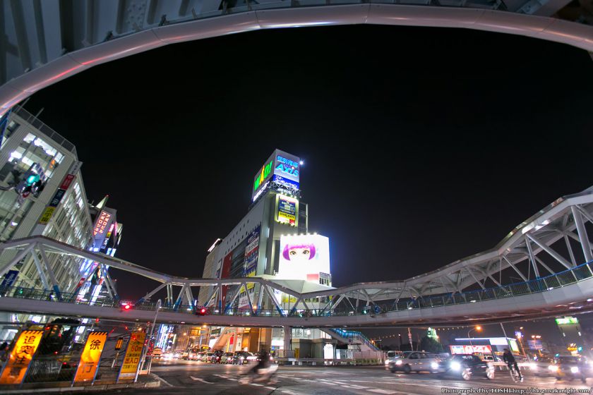 新阿倍野歩道橋 夜景 2013年3月 01