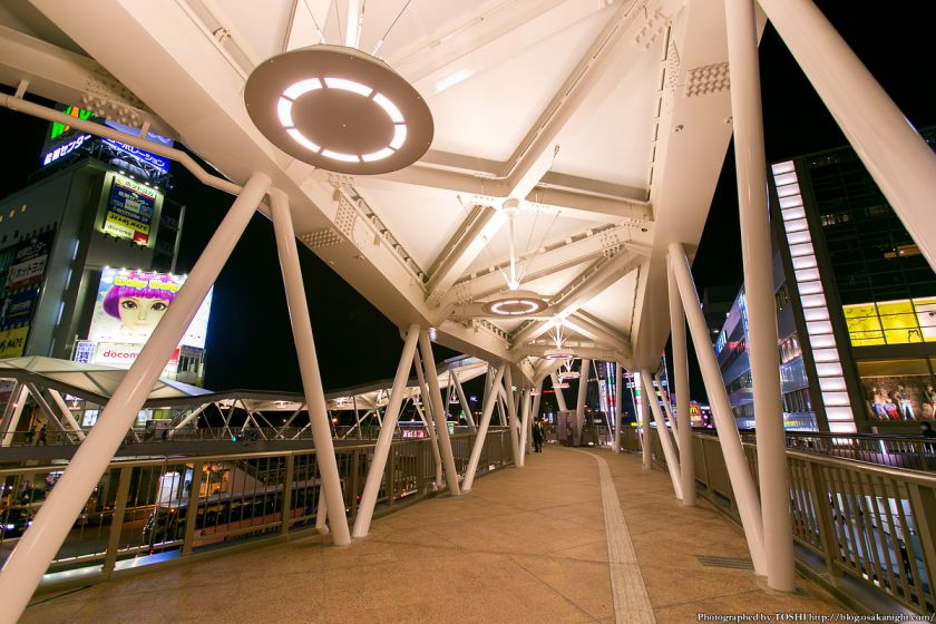 阿倍野歩道橋 ライトアップ夜景 2013年4月 05