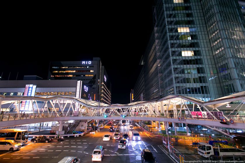 阿倍野歩道橋 ライトアップ夜景 2013年4月 10