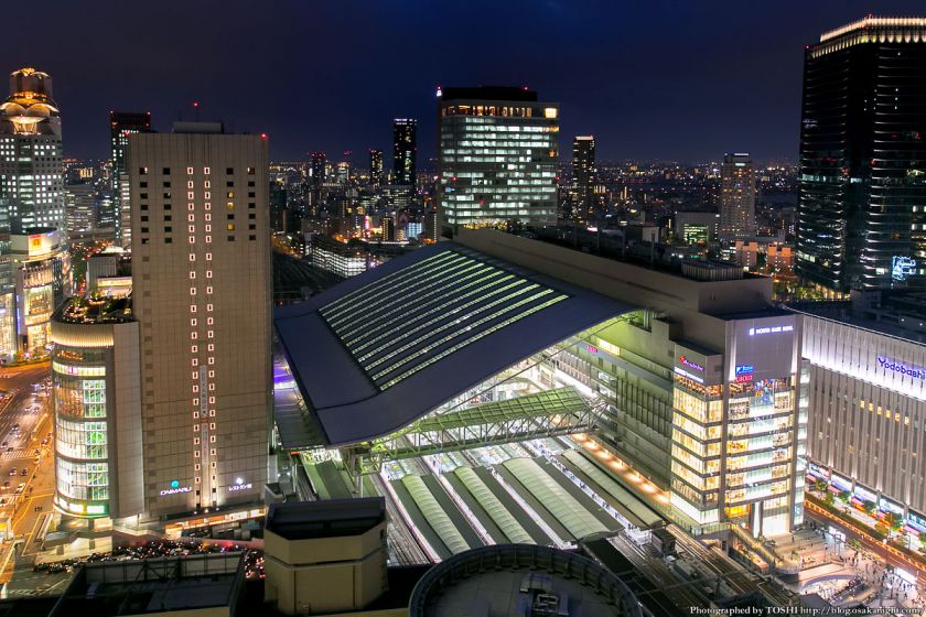 阪急グランドビルから見る大阪ステーションシティ 夜景