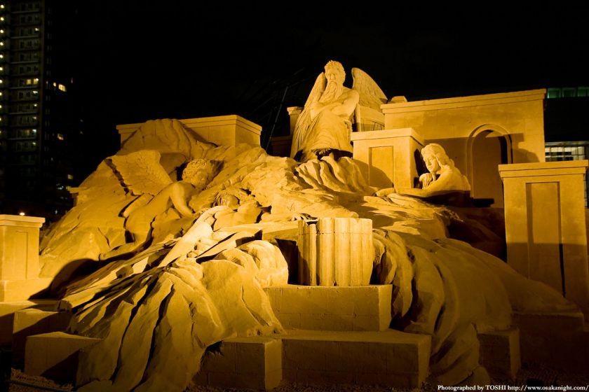 OSAKA光のルネサンス2009 砂の彫刻