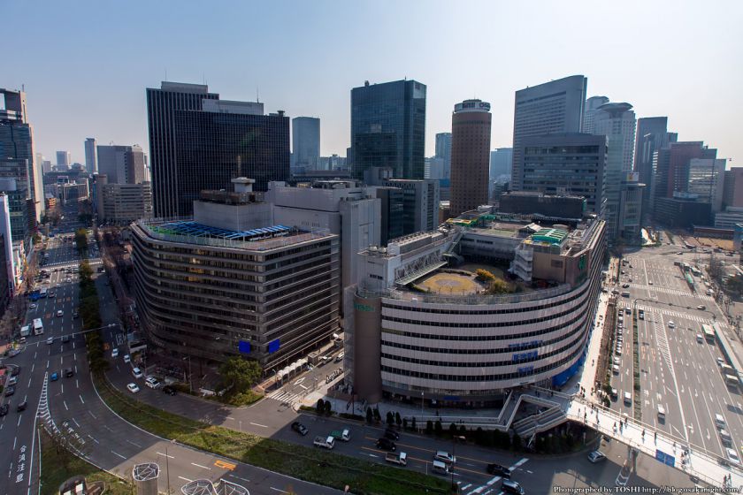 大阪駅前俯瞰 梅田1丁目1番地計画 2014年3月