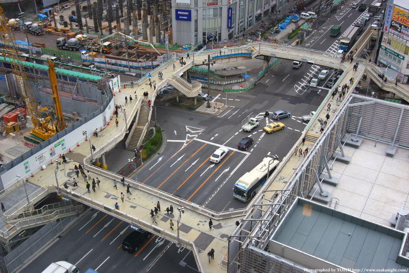 阿倍野歩道橋 2010年4月