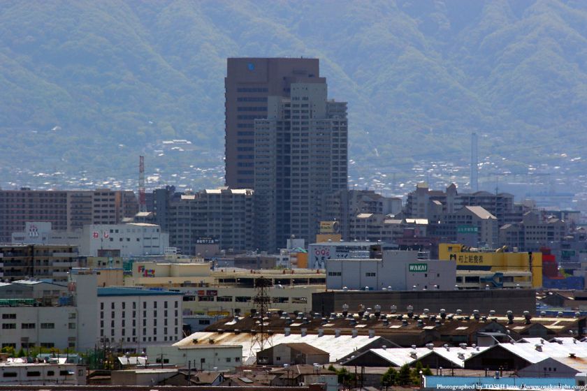 いのちの塔からの眺め 東大阪市役所