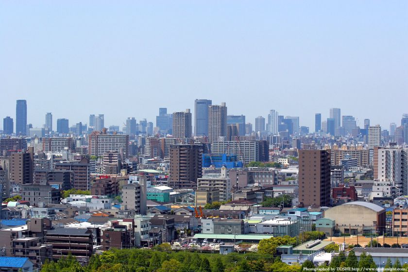 いのちの塔からの眺め 大阪都心方面 02