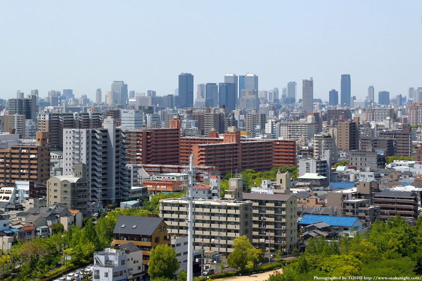 いのちの塔からの眺め 大阪都心方面 04