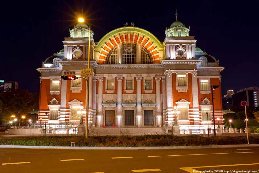 大阪市中央公会堂の夜景 01