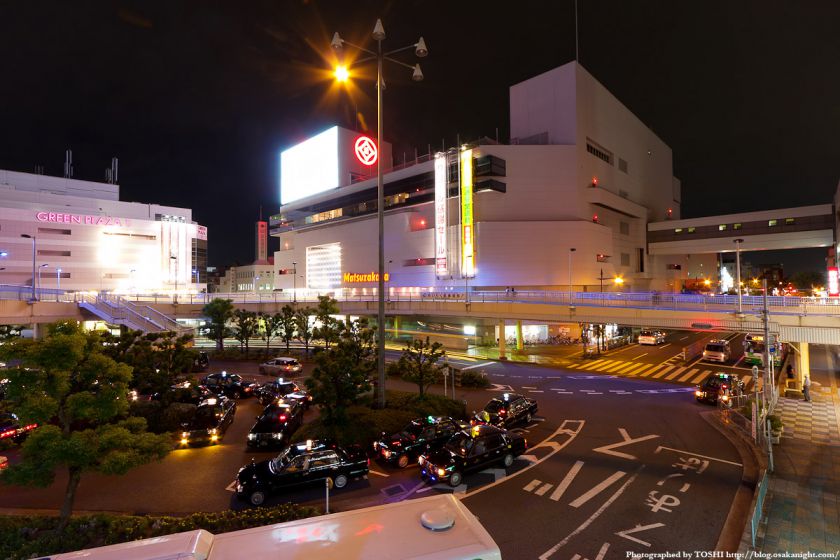 JR高槻駅前の夜景