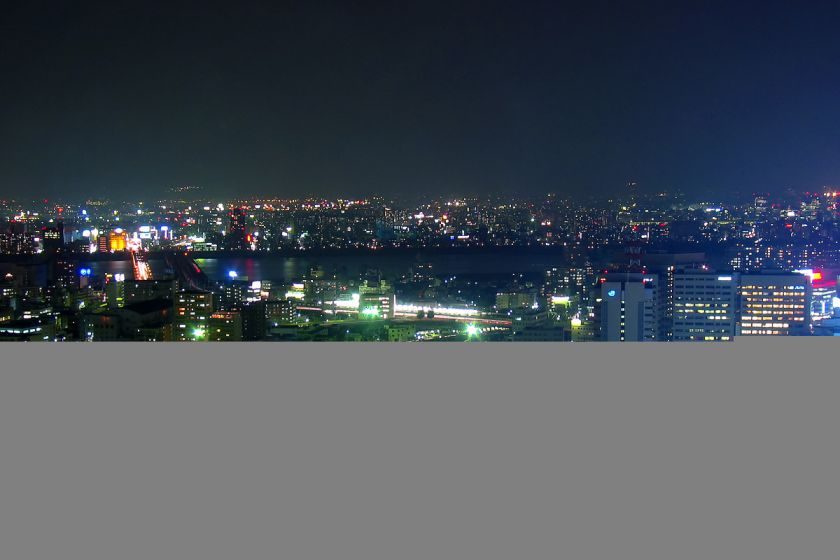 アクティ大阪展望ロビーからの夜景 2003年 04