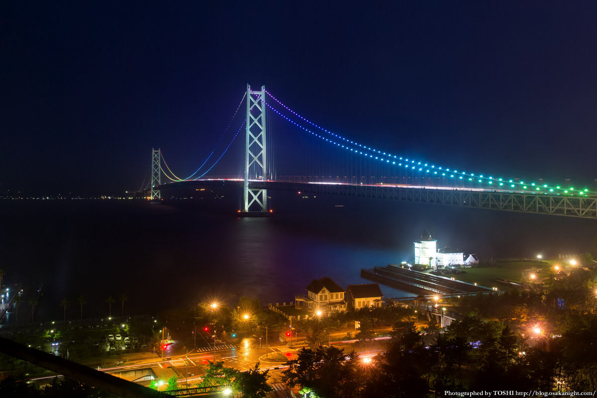 シーサイドホテル舞子ビラ神戸からの夜景 明石海峡大橋 大阪 At Night ブログ