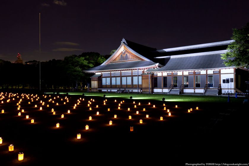大阪城 城灯りの景 2012 迎賓館 夜景