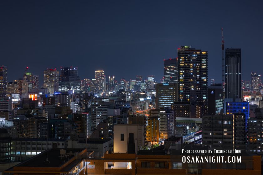 OMO7大阪 by 星野リゾート ゲストルームから北側の夜景 03
