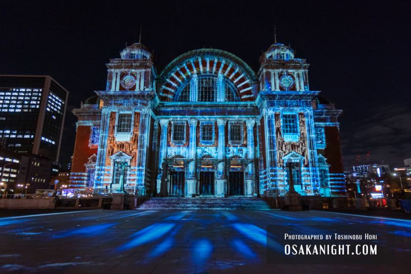 OSAKA光のルネサンス2022 大阪市中央公会堂壁面プロジェクションマッピング 02
