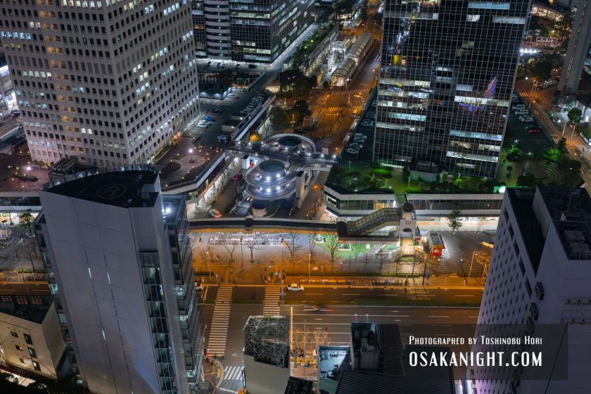 アパホテル大阪梅田駅タワー 展望プールからの夜景 07