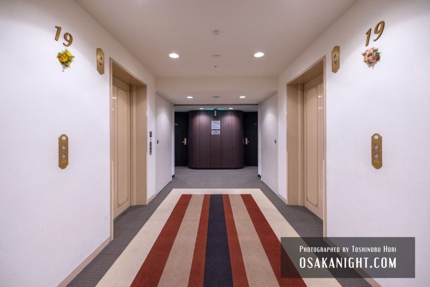 大阪第一ホテル 客室フロア エレベーターホール