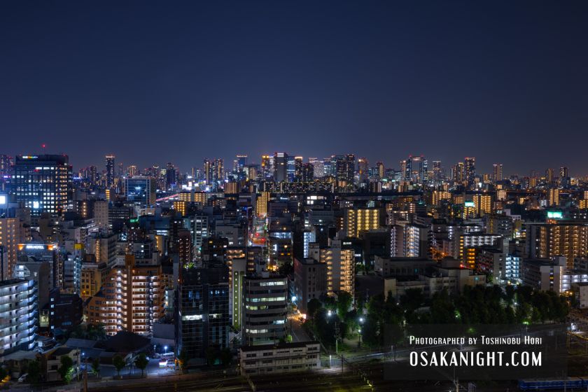 からくさホテルグランデ新大阪タワーからの夜景 梅田方面