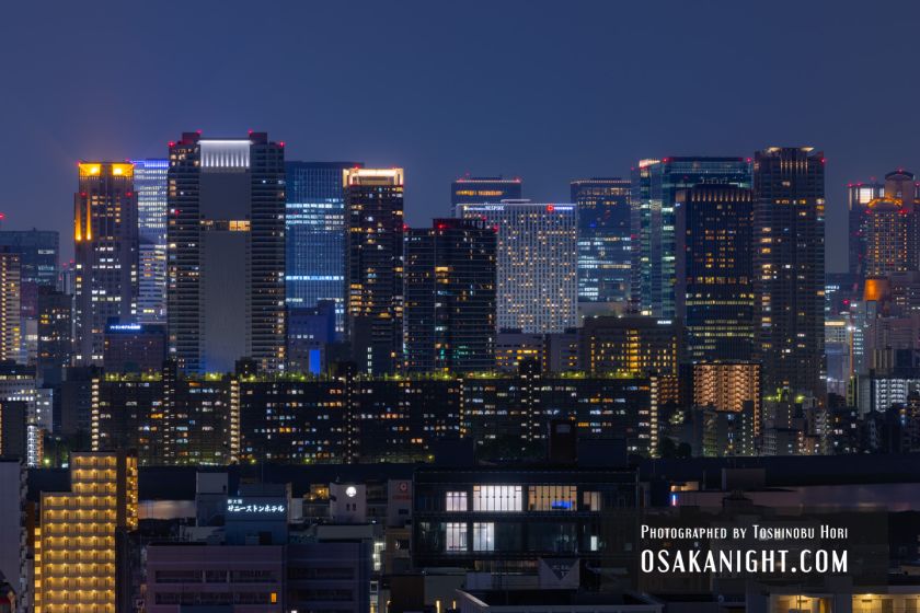 からくさホテルグランデ新大阪タワーからの夜景 梅田の高層ビル群 中津～グランフロント大阪