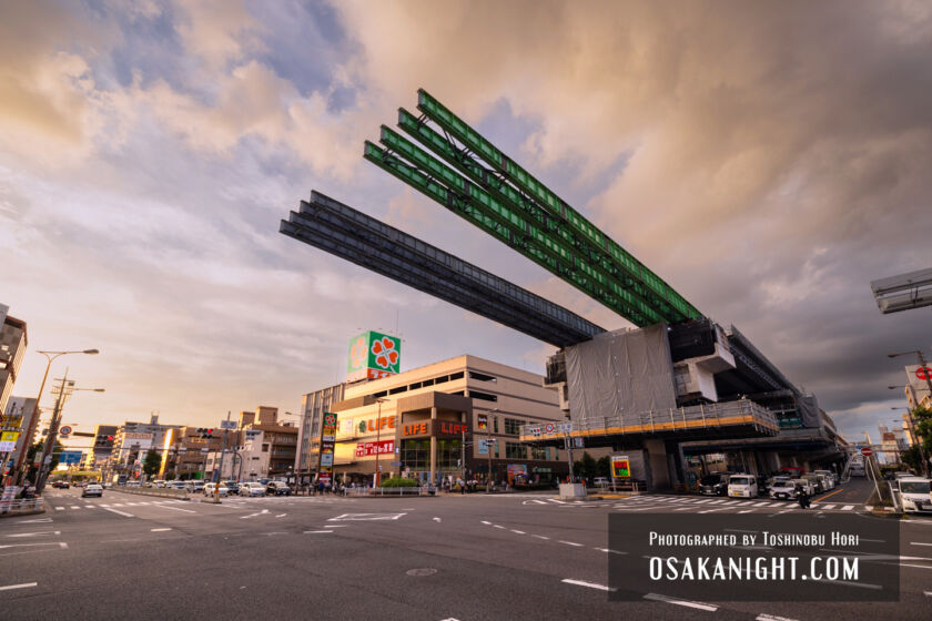 阪神高速14号松原線 喜連瓜破付近 橋梁大規模更新工事 2023年10月 04