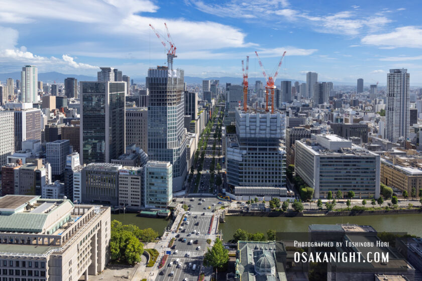 カンデオホテルズ大阪ザ･タワーからの眺め 昼景編 (大阪堂島浜タワー)