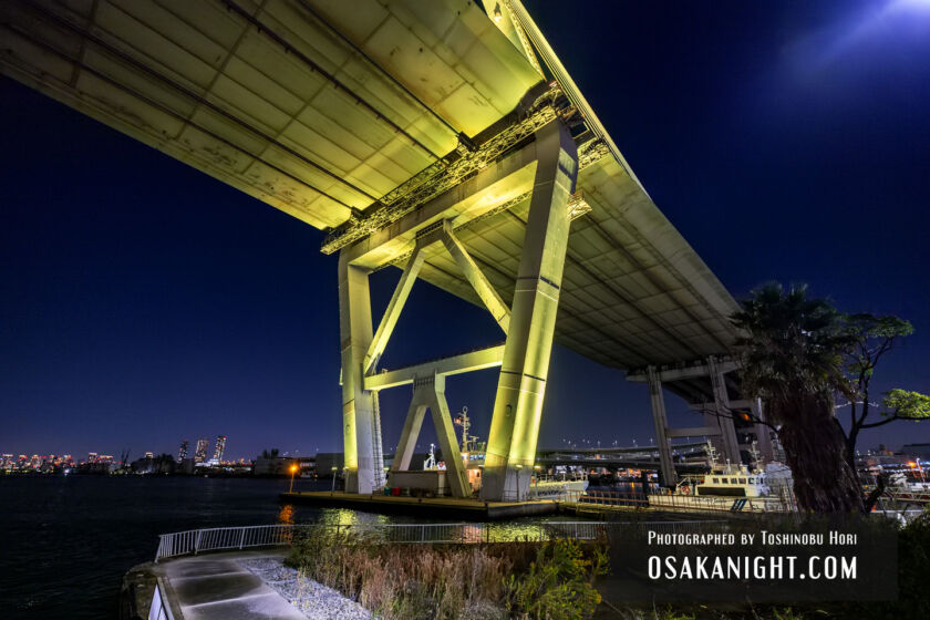 天保山大橋 ライトアップ(イエロー) 03