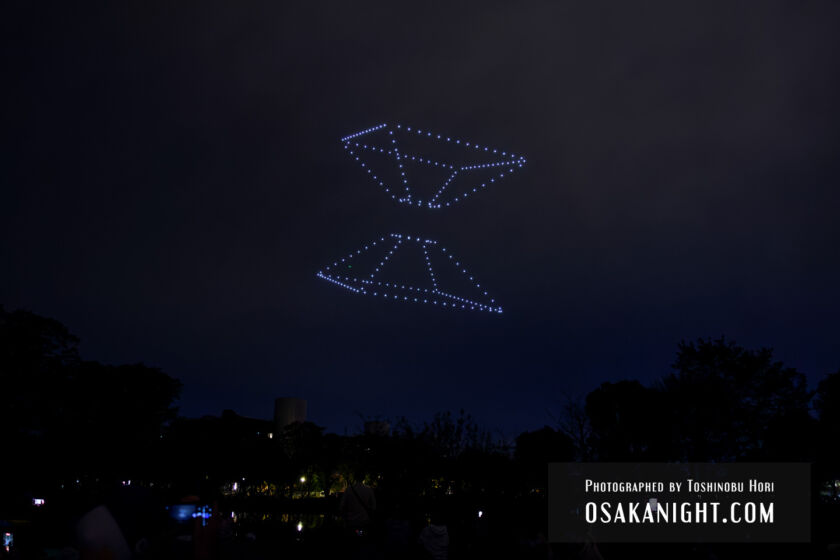大阪・関西万博開幕1周年 ドローンショー 01