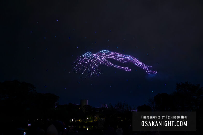 大阪・関西万博開幕1周年 ドローンショー 03