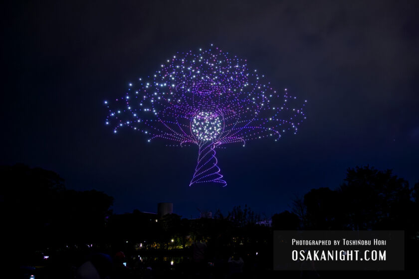 大阪・関西万博開幕1周年 ドローンショー 04